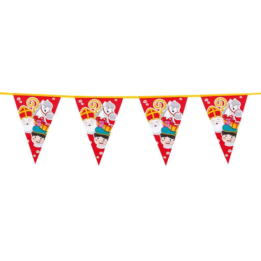 Boland 56671 – Saint Nicholas Bunting 6 m Long Children's Party Decoration Sinterklaas Theme Party