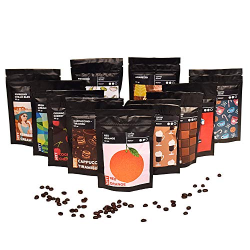 1.32 lbs Gourmet Whole Bean Coffee Set, Flavored Coffee Variety Pack