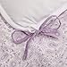 Amazon Basics 3 Piece Lightweight Microfiber Duvet Cover Set with Snap Buttons, Full/Queen, Solid, Lavender Paisley