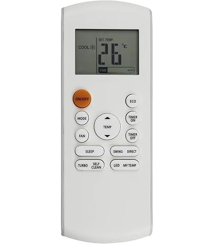 ALLIMITY Telecomando Universale Sostitutivo Per Condizionatore Midea E Senville - Modelli RG66A1/BGEF, RG66B3/BGEF, RG66A2/BGEFU1 - Senza Programmazione, Con Batterie Non Incluse