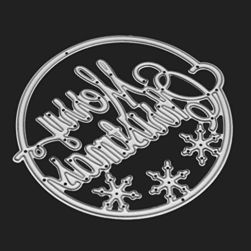 Embossing Dies, Christmas NXDA Metal Cutting Dies Stencil Template for DIY Scrapbook Album Paper Card Craft Decoration (K)