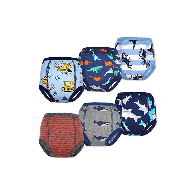 MooMoo Baby Cotton Training Pants Strong Absorbent Toddler Potty Training Underwear for Baby Girl and Boy 2T-7T
