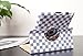 SANOXY WHITE+GRAY CHECKER PATTERN For The New iPad 3 360 PU Leather Rotating Magnetic Smart Cover Case(Will also Fit for the Ipad 2)