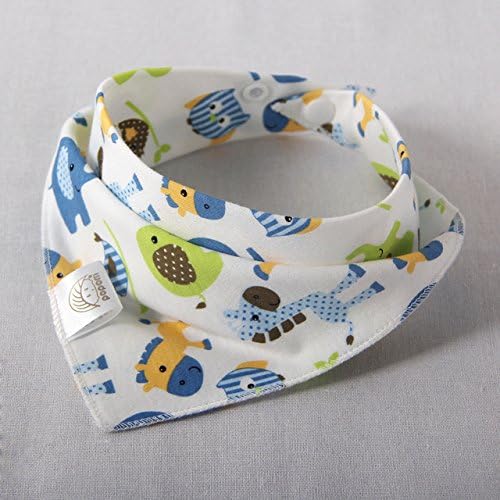 Baby Bibs Bandana Bib - Baby bibs triangl double layers cotton baberos Cartoon Character Animal Print baby bandana bibs dribble bibs - Drool Bibs (1)