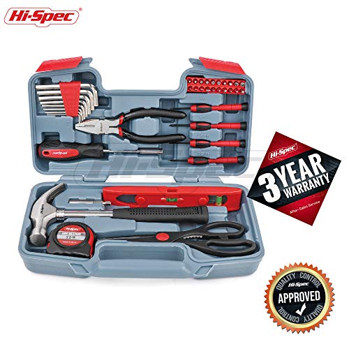 Hi-Spec 39-tlg. Mini Werkzeug Set. Handwerkzeuge in einem kleinen Werkzeugkoffer kompakt für Unterwegs – Bild 8