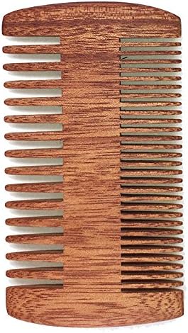 Sooku Design Wood Pocket Brush Comb For Beards &amp; Mustaches Anti-Static and Hypoallergenic