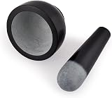 Kaizen Casa Black Granite Mortar and Pestle Set 9.52cm Dia 6.98cm High view 4