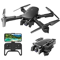 MIXI WiFi FPV Drones with Camera for Adults, Foldable RC Quadcopter Drone with 1080P HD Camera for Beginners, Altitude Hold, Gravity Control, Follow Mode, Headless Mode, One Key Take Off/Landing