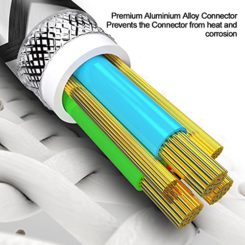 USB C Kabel, [5 Pack 1M 1M 2 M 2M 3M] Nylon USB Typ C Kabel 3A USB C Ladekabel und Datenkabel Fast Charge für Samsung Galaxy S10/S9/S8+, Huawei P30,OnePlus