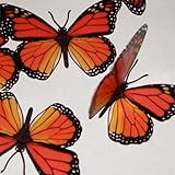 Translucent Butterfly Monarch - 15 Transparent Monarch Regular Size Butterflies