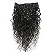 Doren Deep Curly Clip In Human Hair Extensions for Women 8Pcs 20Clips 120g 8A Virgin Remy Brazilian Wavy Curly Hair Natural Color 16 Inches