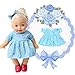 bbww Set of 6 Handmade Lovely Baby Doll Clothes Dress Outfits Costumes for 14-15-16 Inch American Girl Cloth Holiday