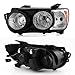 AKKON - For 2012-16 Chevy Sonic Driver Side Only Halogen Headlight Assembly Black Housing Clear Lens