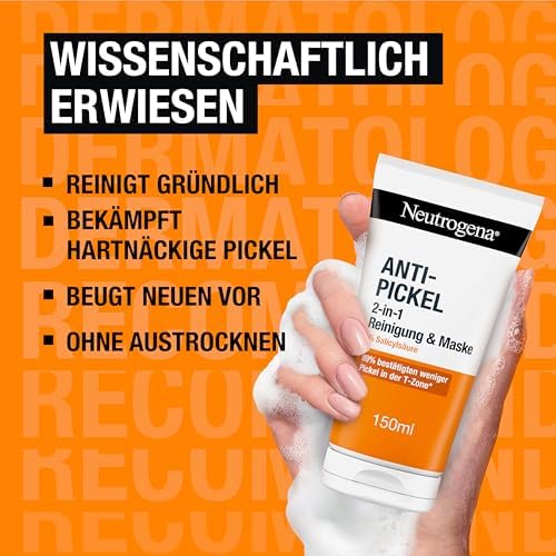 Anti-Pickel 2-in-1 Reinigung und Maske, 150 ml