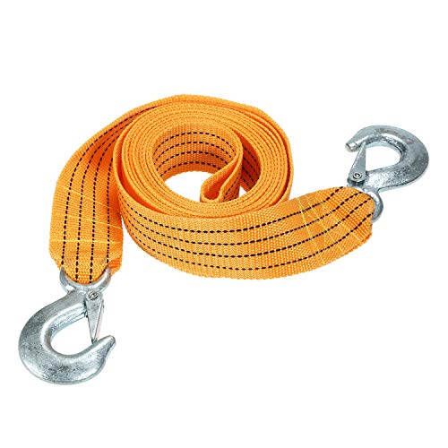 Docooler 4M Tow Strap Rope 2 Hooks Tie Down Strap Strong Ratchet Belt Luggage Bag Cargo Lashing Metal Buckle