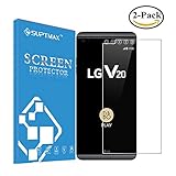 [2 Pack]SUPTMAX LG V20 Screen Protector 9H 0.26mm LG V20 Tempered Glass [Case Friendly] [Scratch Free] Ultra-clear