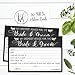Hadley Designs 50 Floral Wedding Advice Cards-Guest Book Alternative, Bridal Shower Games For Guests, Wedding Card Boxes For Reception, Advice Cards For the Bride and Groom, Games For Guests