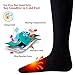 Autocastle Heated Socks, Electric Heated Socks for Men Women, Rechargeable Battery Heating Socks, Winter Warm Thermal Socks, Washable Unisex Foot Warmers for Hunting Camping Skiing Hiking Outdoors