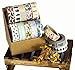 ArtMuseKitsMikash Modern & Vintage Washi Tape Set - 20 Premium Decorative Tapes | Includes 7 Gold Foil Washi Tape | 10M Rolls | Scrapbooks, DIY Crafts, Cards, Journals, Planners, Gifts