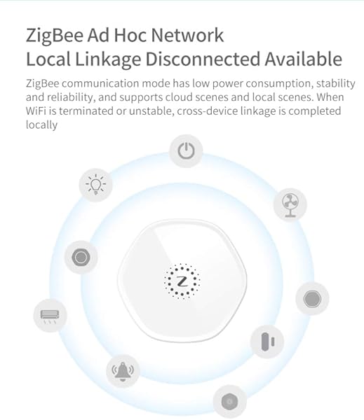 SOLE HOME ZigBee 3 0 Hub Smart Home Gateway WiFi Multifuncin Dispositivo Linkage Center Conexin inalmbrica Smart ZigBeeTuya Dispositivos Funciona con AlexaGoogle Home