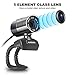 Ausdom Full HD 1080p Webcam Web Camera with Microphone, Sliver