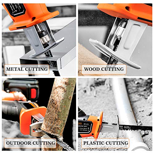Säbelsäge, TOPQSC Professional 240V Säbelsäge mit 3000 SPM, Schnitttiefe: 150 mm (Holz), 5 mm (Metall), 2 Klingen… – Bild 7