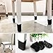 Furniture Socks, Outgeek 24 Pack Knitted Furniture Feet Socks Chair Leg Floor Protectors (Black)