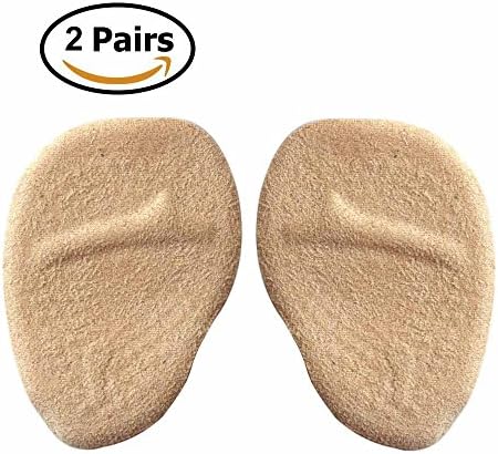 2 Pairs Ball of Foot Cushions - Metatarsal Pads and Self-Sticking Forefoot Cushions for Pain Relief