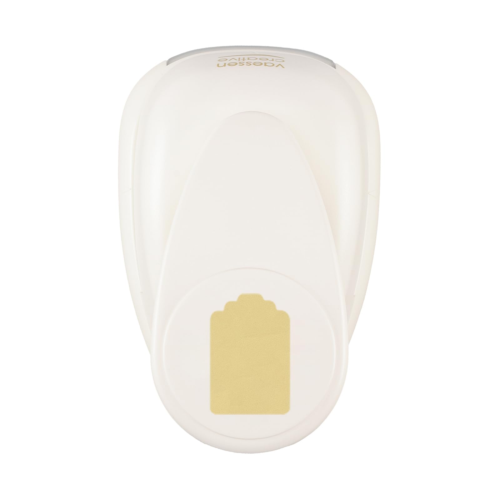 Vaessen Creative Craft Paper Punch - Label - 3 x 4,5 cm - Circle Cutter for Crafting and Card Making
