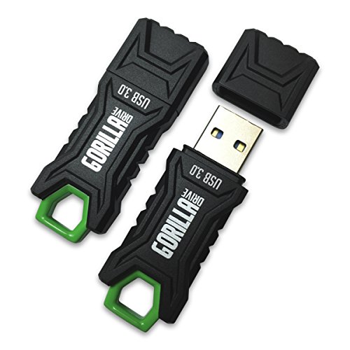 gorilladrive 3.0 extrem robusten USB Flash Drive 64GB (2-Pack) schwarz