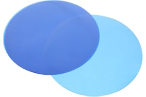 VOSAREA 10pcs Blue Ambient Light Correction Film Sheets 12cm Round Lamp Filter for LED Lights and Headlight