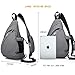 KAKA Sling Bag for Travel Anti Theft Crossbody Backpack for Men Women Boy and Girl(gray)