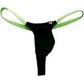 Faringoto Men's Low Rise Thong Modal U Convex Stretch Bikini Briefs