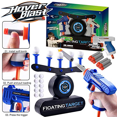 Floating Ball Shooting Game,Hover Shot,USB Powered Target Game with 2 Blaster Guns,Space Guns for Boys,Compatible with Nerf Toys,Floating Target Set with 10 Shooting Darts&10 Soft Floating Balls (G2) - Thumbnail 5