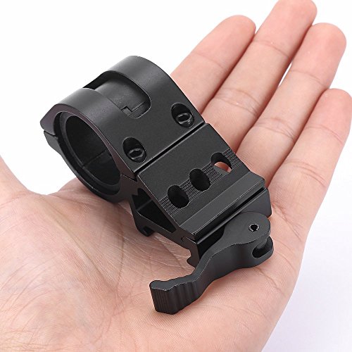 weapon light mount offset flashlight mount picatinny gun tactical LED Torch black for Sports Outdoors Fitness Hunting Fishing Shooting Airsoft Guns Accessories Sights Optics Scope Mount