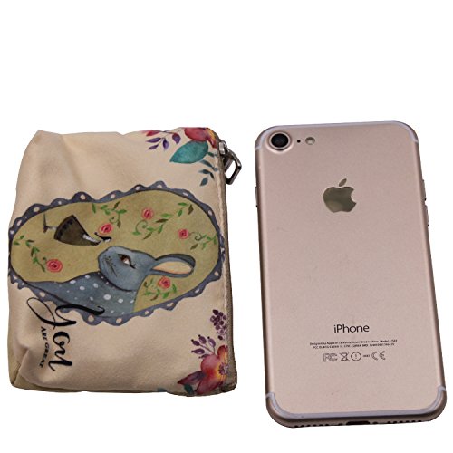 Women and Girls Cute Fashion Coin Purse Wallet Bag Change Pouch Key Holder (Rabbit)