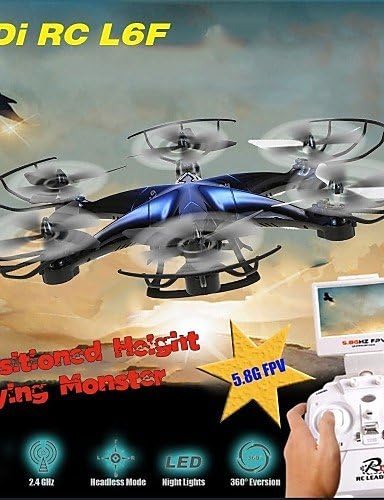 LiDi RC L6F 5.8 GHz FPV Real-time Positioned Height 4CH 6 Axis Gyro RC Multicopter with 2.0MP HD Camera , blue