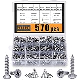 CASAON 570Pcs Self Tapping Screws Assortment