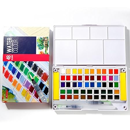 Acquerello Set Di Pittura A Pigmento Solido 48 Colori Con