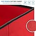 Zober Christmas Ornament Storage Box - Stores 64 Ornaments - Non-Woven, Tear- Proof Christmas Ornament Storage Containers - 3 Inch Cube Compartments - Red