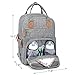 Diaper Bag Backpack, iniuniu Large Unisex Baby Bags Multifunction Travel Backpack for Mom and Dad with Changing Pad and Stroller Straps, Gray