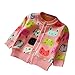ZHUANNIAN Infant Baby Girls Fleece Jacket Cartoon Long Sleeve Cardigan Sweater(18-24months/Tag12,Pink)