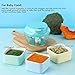 Manual Garlic Chopper Onion Grinder, Ourokhome Portable Speed Cutter Mini Pull String Food Processor Mincer for Vegetables, Fruits, Tomato, Ginger, Nuts, Herbs, etc., 2 cup, (Blue)