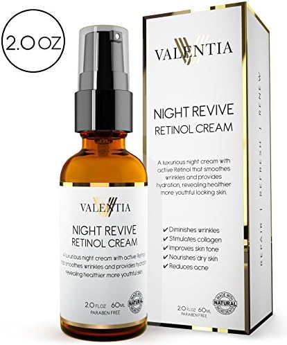Night Revive Retinol Cream - Natural and Organic Ingredients - 1.5% Retinol with Vitamin's C + E - 2 Oz