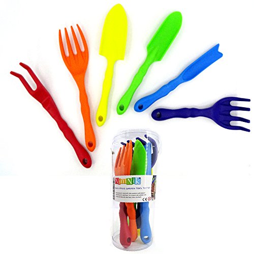 Gardening Tools for Kids 6 Pc Miniature Toddler / Children Toys