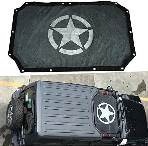 Sunshade for Jeep Wrangler --- ipenge Mesh Sun Shade Full Top Cover UV Protection 2 Door