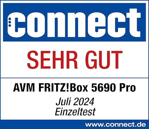FRITZ!Box 5690 Pro (Wi-Fi 7 Premium DSL- und Glasfaser-Router mit Triband (2,4 GHz, 5 GHz, 6 GHz) bis zu 18,5 GBit/s, für Glasfaser & DSL-Anschlüsse, WLAN Mesh, DECT-Basis, deutschsprachige Version) 7