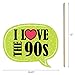 Big Dot of Happiness 90's Throwback - 1990's Party Photo Booth Props Kit - 20 Count