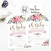 25 Cute Floral Oh Baby Shower Invitations For Girls, Pink Blush Gold Flowers Printed Write or Fill In The Blank Invite Unique Custom Vintage Coed Themed Party Card Stock Paper Supplies and Decorations