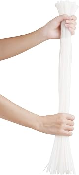 ABSupus 200 Pack 18 Inch Nylon Cable Ties Heavy Duty 99 lb UV Resistant